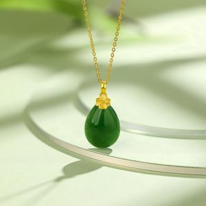 24K gold pendant for women