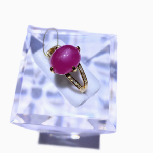 18k gold ruby ring