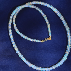 18K Gold Natural Opal Necklace