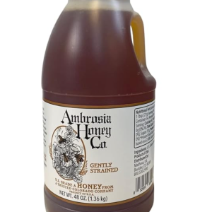 Large bottle of honey