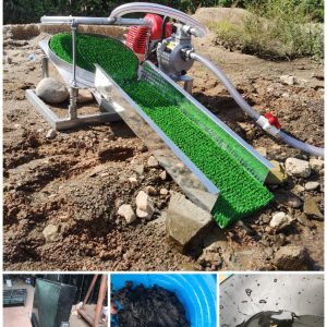 Hand Shovel Feeding Gold Mining Machine Gasoline Engine Automatic Gold Washing Machine Small Gold Mining Equipment Portable Gold Washing Machine