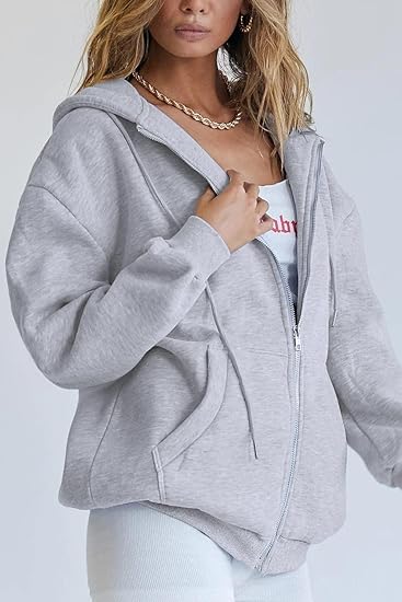 PRETTYGARDEN Women's 2026 Zip Up Y2K Hoodies Casual Long Sleeve Sweatshirts Fall Spring Track Jackets with Pockets - 图片 3
